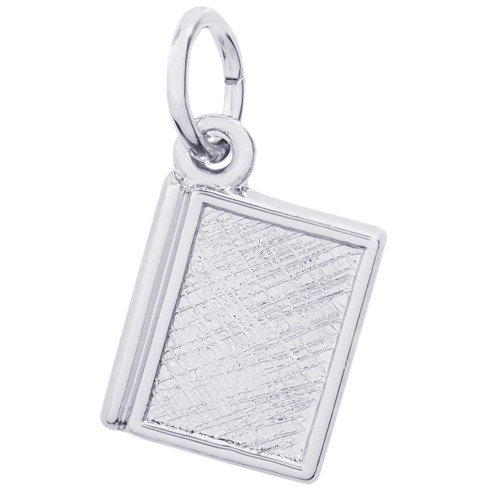 Sterling Silver Book Charm | Diamond Durrell's