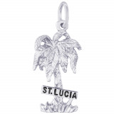 Sterling Silver St. Lucia Palm w/ Sign photo